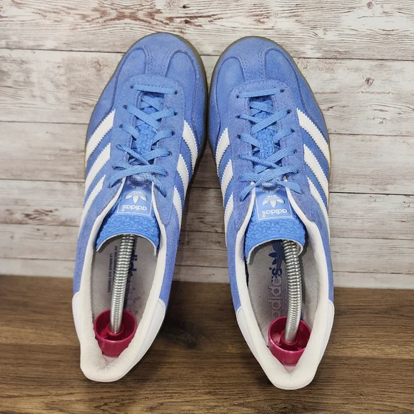 Adidas Originals Women's Gazelle Indoor Blue Sneaker Size 8.5 - Picture 4 of 8